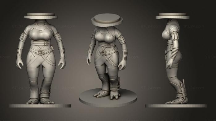 Busts of heroes and monsters (Body V2, BUSTH_1021) 3D models for cnc